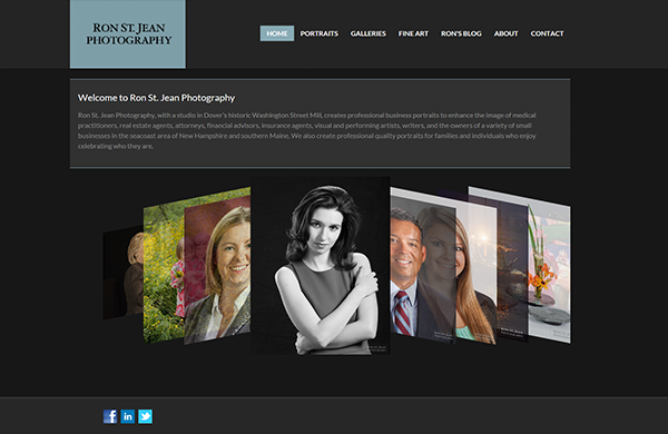 Ron St. Jean Photography CMS-enabled website