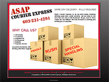 PCS Web Design created website for ASAP Courier Express