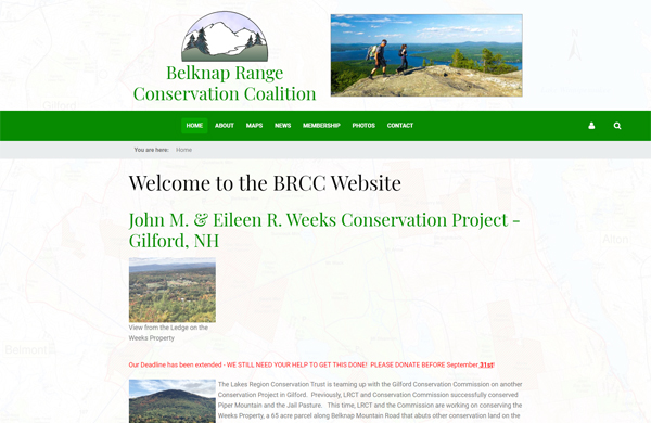 belknap range conservation coalition cms enabled website designed by pcs web design
