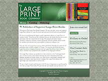 enhanced basic business website for large print book seller