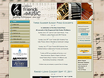 Wolfeboro Friends of Music's New Website Shines